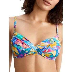 Sunsets Alegria Crossroads Underwire Bikini Top Swimsuit Sz 34D / 36C NWT Floral